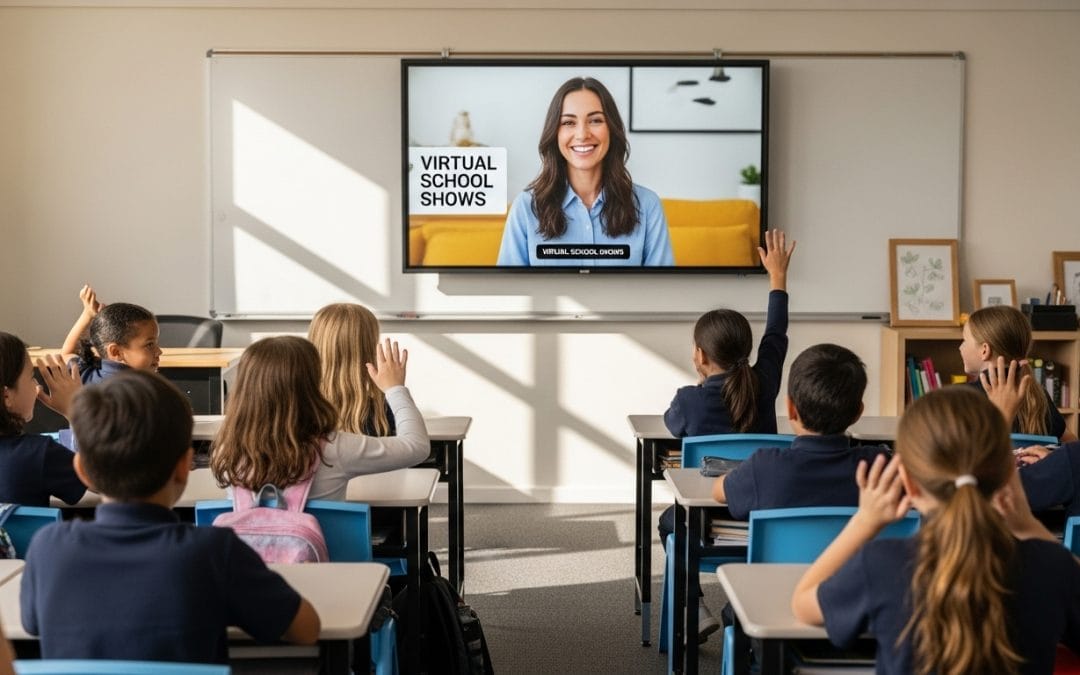 virtual school shows classroom