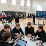 STEM assembly, school students, hands-on science