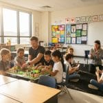 character education classroom, students teamwork, school social emotional learning