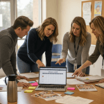Educators planning school assembly event